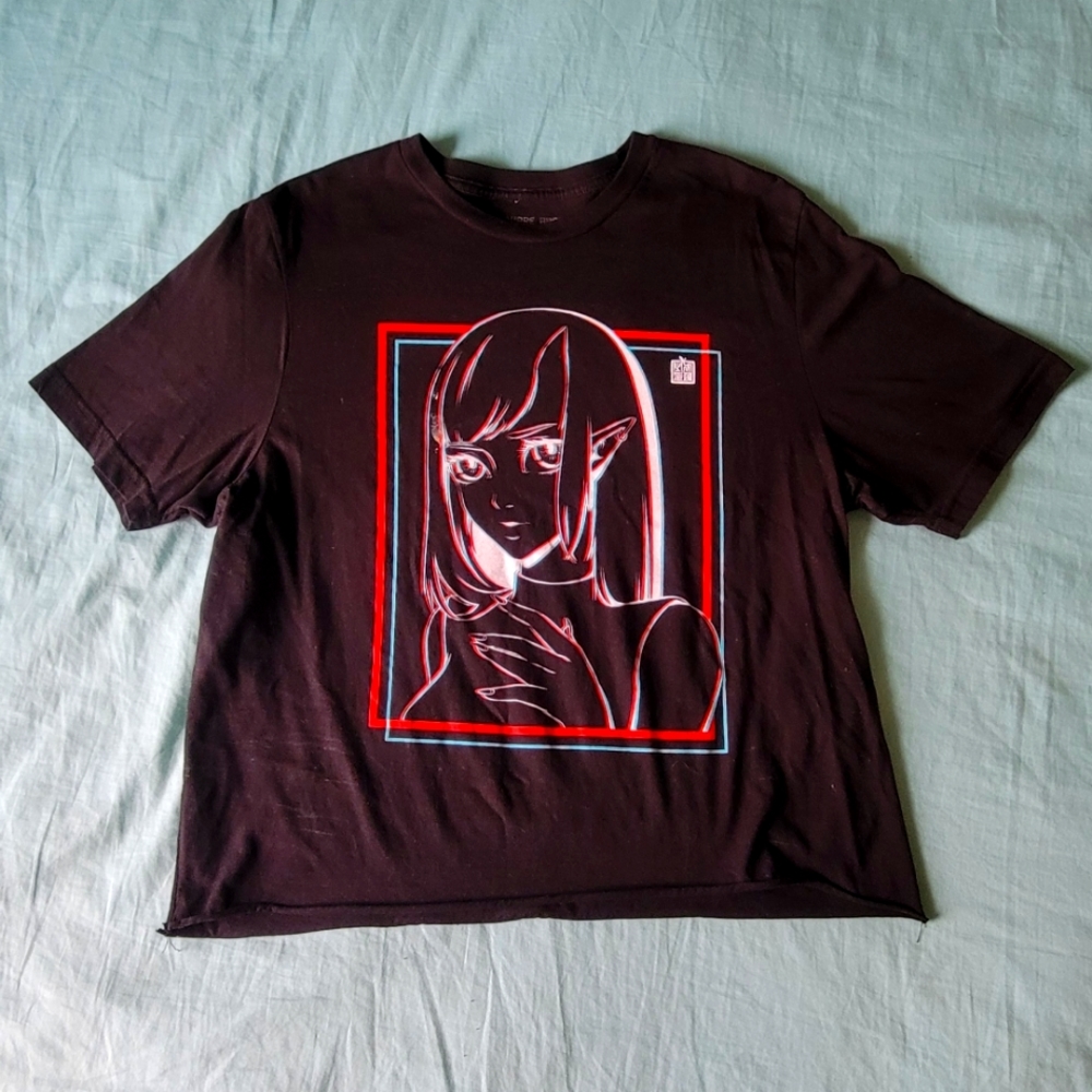 Goodie Two Sleeves Black top Large size.